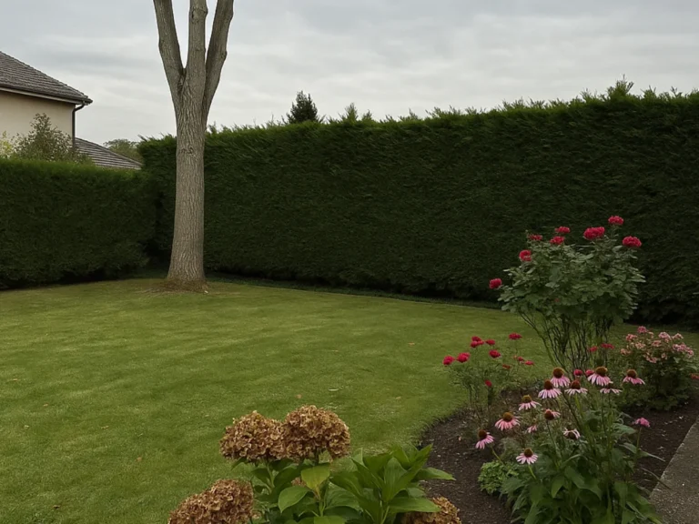 Arbre bien entretenu dans jardin à Nancy – Présence centrale